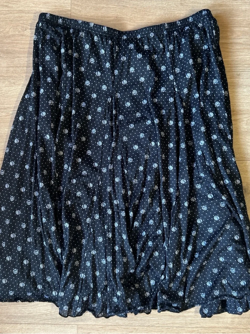 Zac&Rachel Black and White Polka Dot Midi‎ Skirt